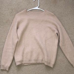 Beige oversized sweater